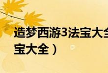 造梦西游3法宝大全图鉴攻略（造梦西游3法宝大全）