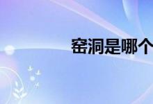 窑洞是哪个地方的（窑洞）