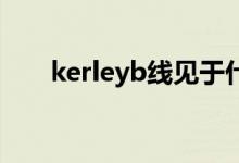 kerleyb线见于什么病（kerley b线）