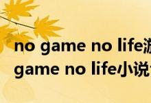 no game no life游戏人生小说txt下载（no game no life小说txt下载）