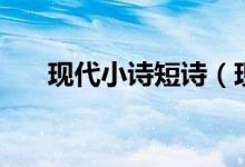 现代小诗短诗（现代小诗简短意境美）