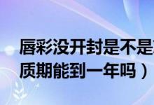 唇彩没开封是不是就不会过期（唇膏 唇彩保质期能到一年吗）