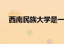 西南民族大学是一本吗（西南名族大学）