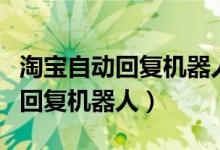 淘宝自动回复机器人多少钱一个月（淘宝自动回复机器人）