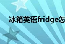 冰箱英语fridge怎么读（fridge怎么读）