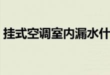 挂式空调室内漏水什么原因（壁挂空调漏水）