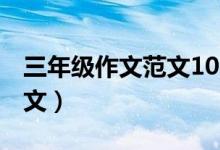 三年级作文范文100篇300字(三年级作文范文)