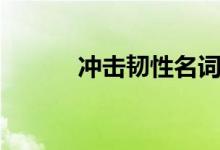 冲击韧性名词解释（冲击韧性）
