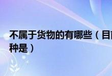不属于货物的有哪些（目前我国不属于货物劳务类课税的税种是）