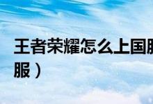 王者荣耀怎么上国服韩信（王者荣耀怎么上国服）