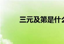 三元及第是什么意思（三元及第）