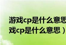 游戏cp是什么意思、现实里是不是情侣（游戏cp是什么意思）