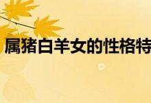 属猪白羊女的性格特点（白羊女的性格特点）