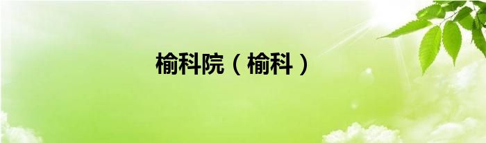 榆科院（榆科）