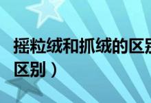 摇粒绒和抓绒的区别在哪里（摇粒绒和抓绒的区别）