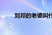 刘邦的老婆叫什么?（刘邦的老婆）