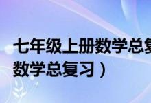 七年级上册数学总复习典型例题（七年级上册数学总复习）