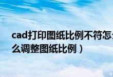 cad打印图纸比例不符怎么办（cad打印出现比例不对该怎么调整图纸比例）