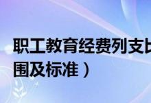职工教育经费列支比例（职工教育经费列支范围及标准）