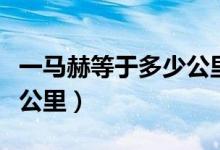 一马赫等于多少公里每小时（一马赫等于多少公里）