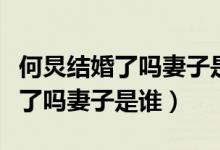 何炅结婚了吗妻子是谁玄彬离婚了（何炅结婚了吗妻子是谁）