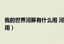 我的世界河豚有什么用 河豚怎么获得（我的世界河豚有什么用）