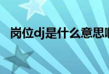 岗位dj是什么意思啊（岗位jd是什么意思）