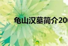 龟山汉墓简介200字（龟山汉墓简介）