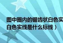 图中圈内的锯齿状白色实线是什么标志a（图中圈内锯齿状白色实线是什么标线）