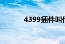 4399插件叫什么（4399插件）