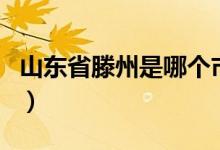 山东省滕州是哪个市（山东省滕州属于哪个市）