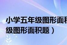 小学五年级图形面积题大全及答案（小学五年级图形面积题）