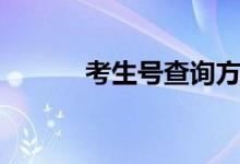 考生号查询方法（考生号查询）
