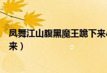 凤舞江山腹黑魔王跪下来小说结局（凤舞江山腹黑魔王跪下来）