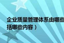 企业质量管理体系由哪些要素构成?（企业质量管理体系包括哪些内容）