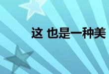这 也是一种美（这也是一种美味）