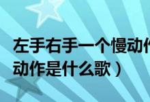左手右手一个慢动作歌歌名（左手右手一个慢动作是什么歌）