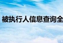 被执行人信息查询全国法院（被执行人信息）