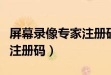 屏幕录像专家注册码怎么获取（屏幕录像专家注册码）