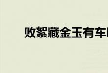 败絮藏金玉有车吗（败絮藏金玉txt）