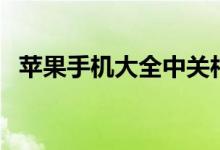 苹果手机大全中关村官网（苹果手机大全）