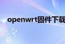 openwrt固件下载地址（openwrt固件）