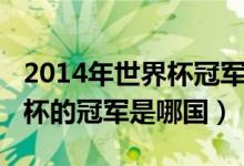 2014年世界杯冠军是哪支球队（2014年世界杯的冠军是哪国）
