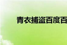 青衣捕盗百度百科（青衣捕盗翻译）