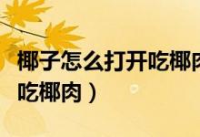 椰子怎么打开吃椰肉视频教程（椰子怎么打开吃椰肉）