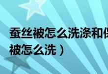 蚕丝被怎么洗涤和保养方法小知识图片（蚕丝被怎么洗）