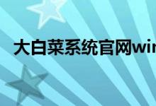大白菜系统官网win11（大白菜系统官网）