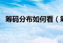 筹码分布如何看（筹码分布图怎么看视频）