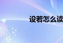 设若怎么读（设若的意思）