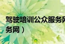 驾驶培训公众服务网查学时（驾驶培训公众服务网）